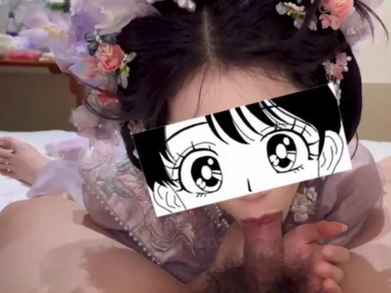 Gái xinh trong bộ đồ cô con gái mút chim cực đã